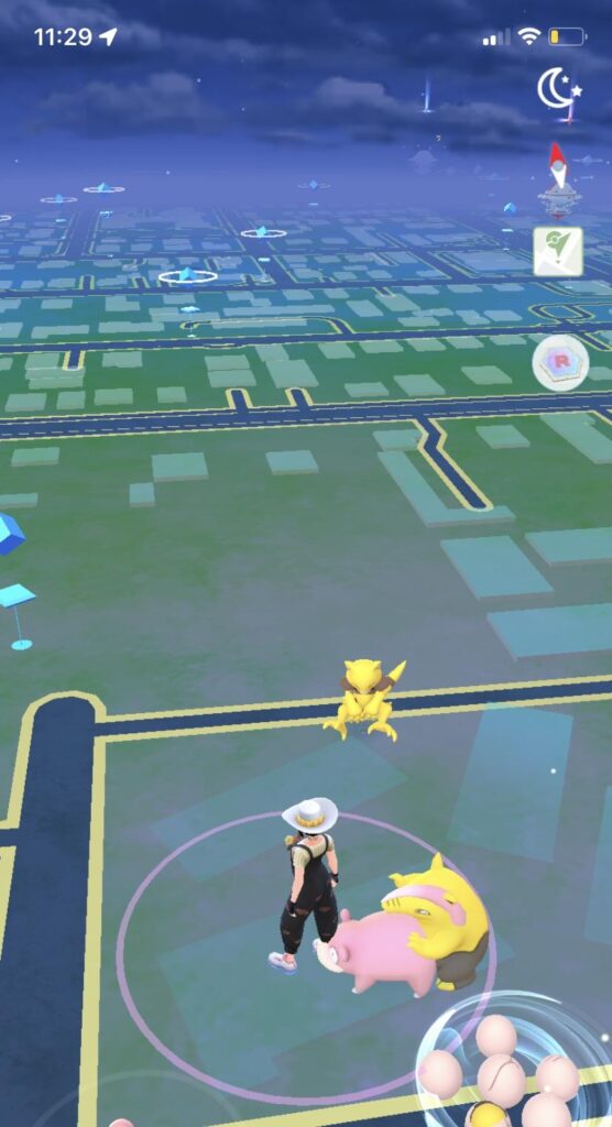 They were just doing it…. Right behind me.