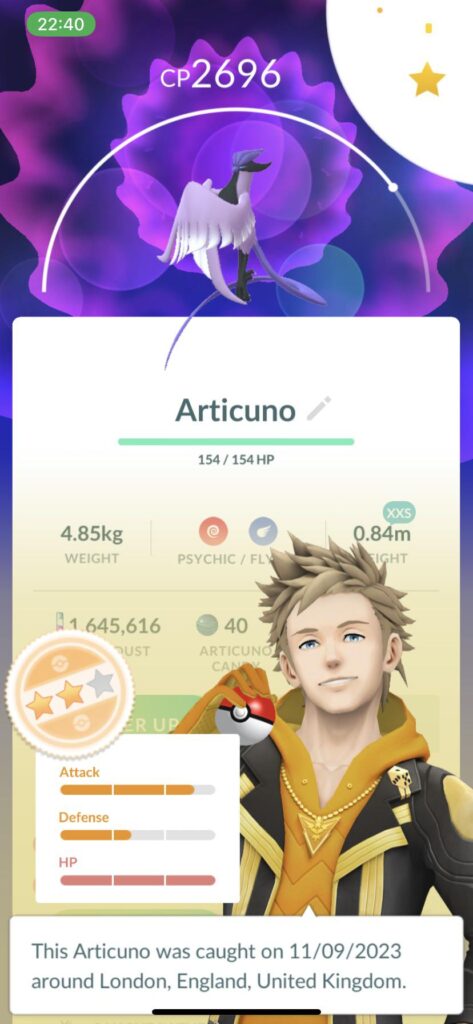 Had to whip out the MB for the xxs Articuno