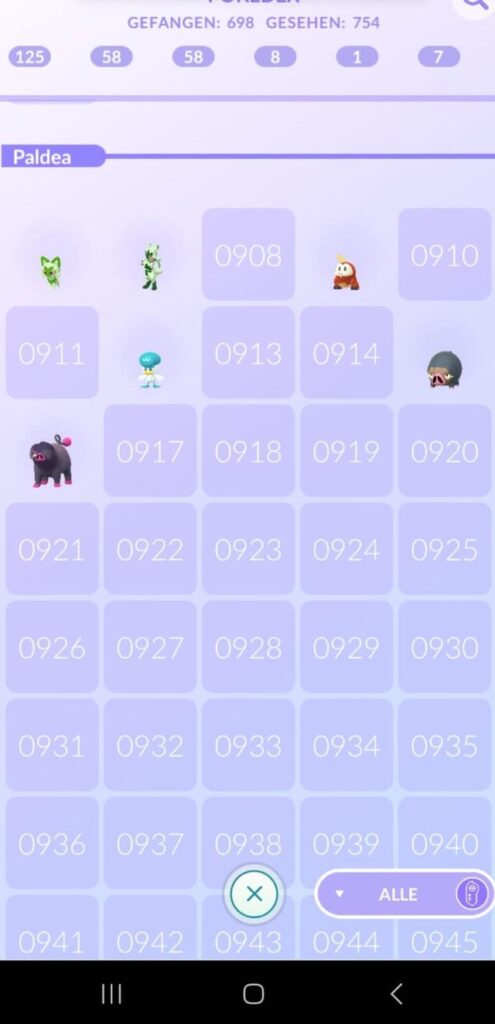 My son has way more Paldea-Pokemon in his Pokedex.I have 12 slots.