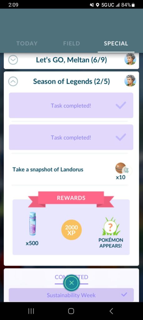So you know that research to take a pic of 3 DIFFERENT LEGENDARIES that alot of us still have. Slide left to see what you get (its not legendary)