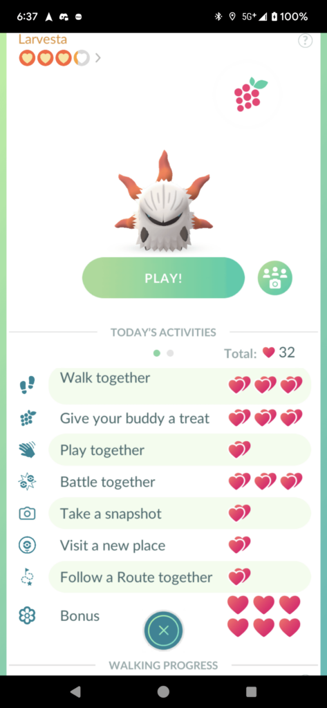 Finally got the max number of hearts on a buddy in a single day!