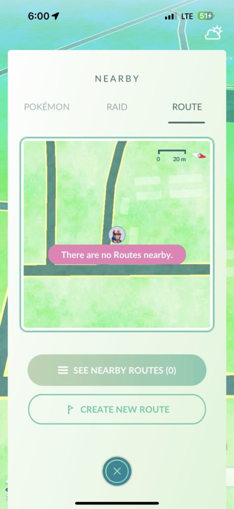 Yay, I can finally make routes in my little 3 pokestop town 😂