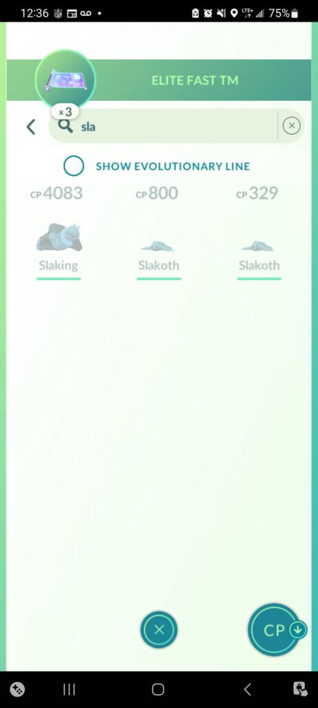 Why can't you use an elite charged tm for slaking?