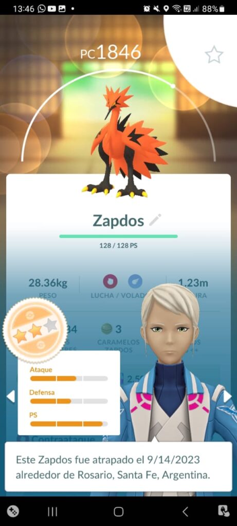 I still can't believe I catched the fisrt galarian bird I've ever found