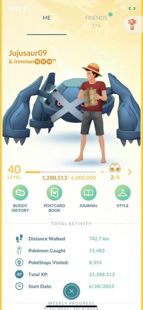 My 3 months into Pokémon Go stats and best Pokémon