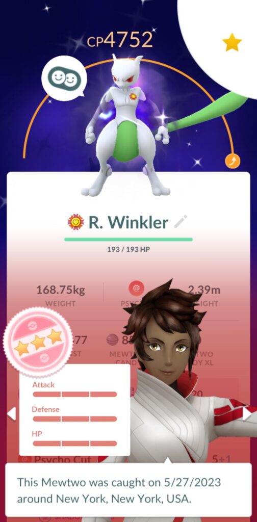 Perfect Shiny Crypto Mewtwo