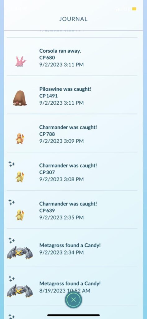 Wtf are the chances of this? I caught two shiny charmanders back to back with the same exact stats