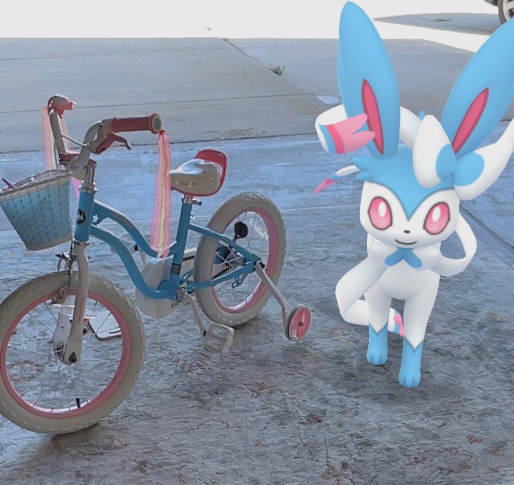 The Days of Getting More Best Buddies is OVER. Shiny Sylveon Matches My Little Girl's Bike Too Well. She'll Never Allow Me to Switch Again.