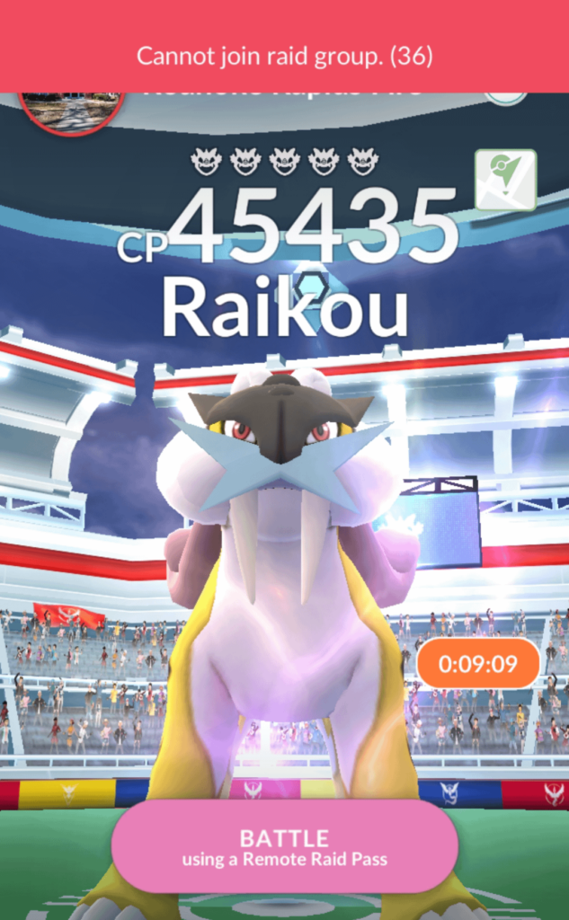 Remote Raid Error
