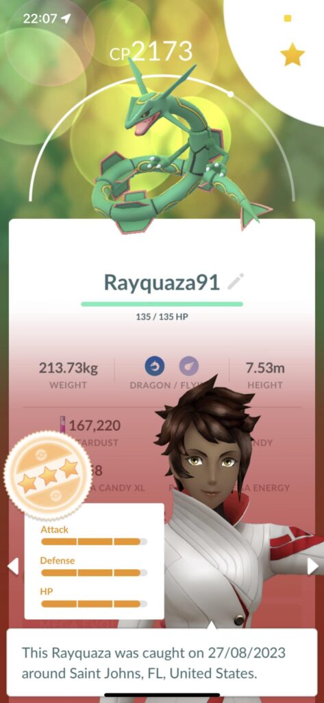 Ok, which Rayquaza to Mega evolve & Max out?