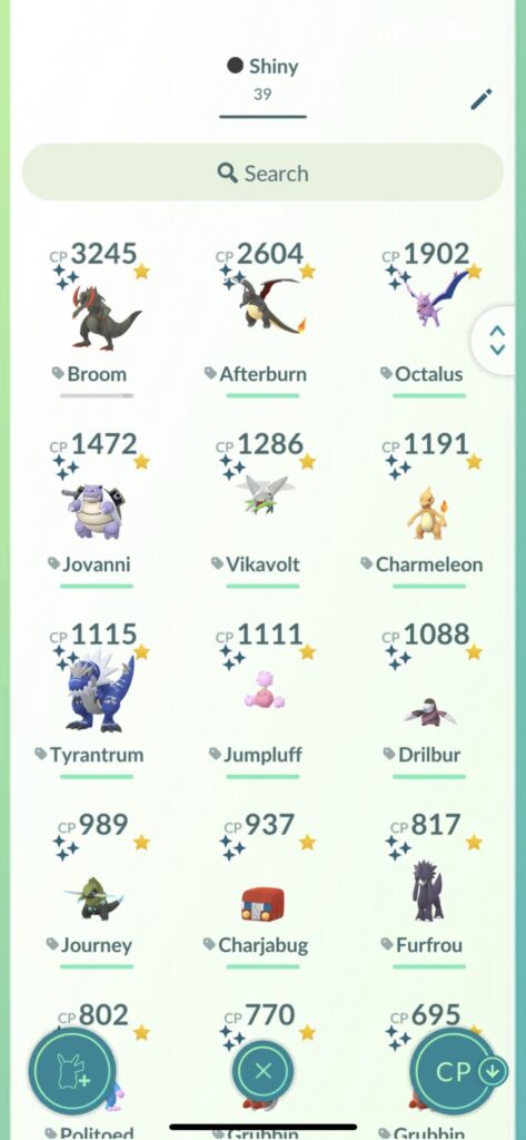 Hows my shiny collection? (Level 31 - 5 months of play)