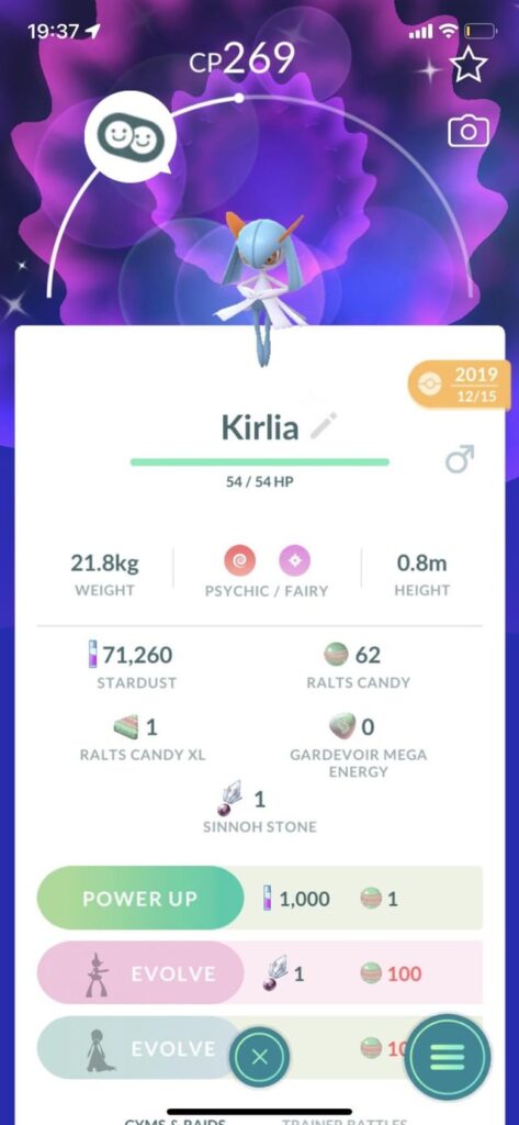 What should my Kirlia evolve into?