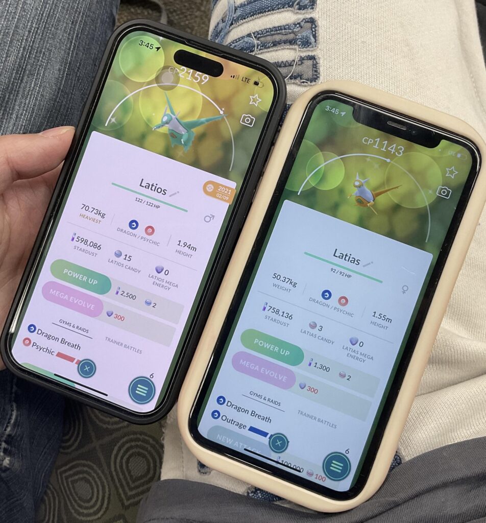 me and boyfriend have opposite shinies