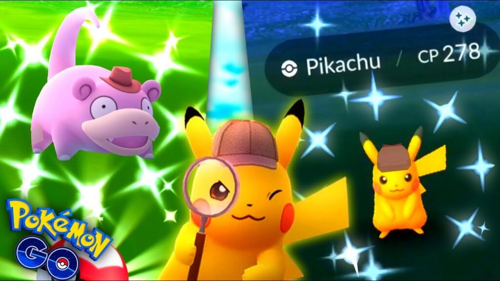 *SHINY DETECTIVE PIKACHU FOR EVERYONE* NEW Shiny Hat Slowpoke in Pokemon GO