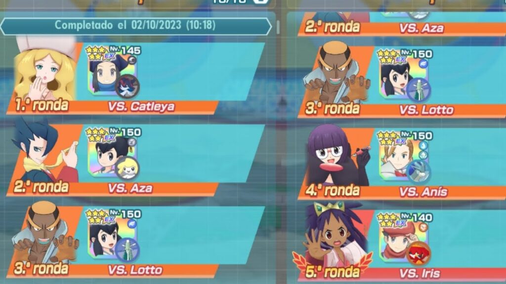 E4 Teselia 1vs3 12.500pts (Semana 162) -Pokemon Masters EX