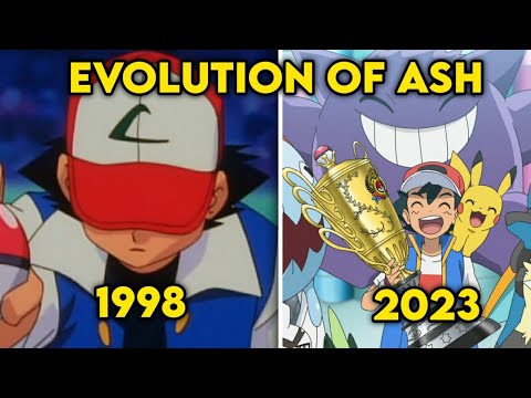 Pokemon Ash Ketchum Evolution (1998-2023) | Kanto- Journeys | Pokemon Horizons