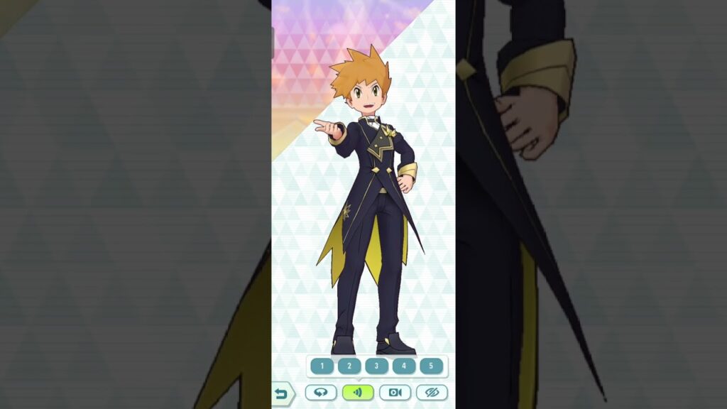 (Champion) blue voice and action pokemon masters ex