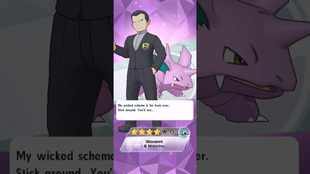 GETTING GIOVANNI TO FRIENDSHIP LEVEL 100 | Obtaining Giovanni & Nidorino | Pokemon Masters EX