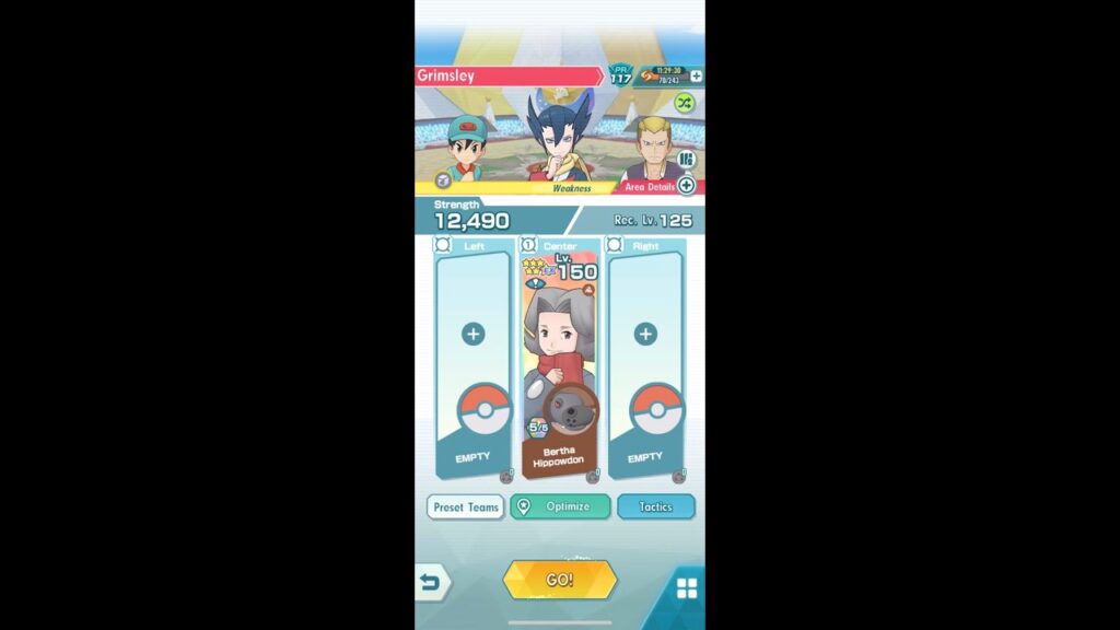 Pokemon Masters EX : Bertha Solos Grimsley (Steel Weak) 2500 Points