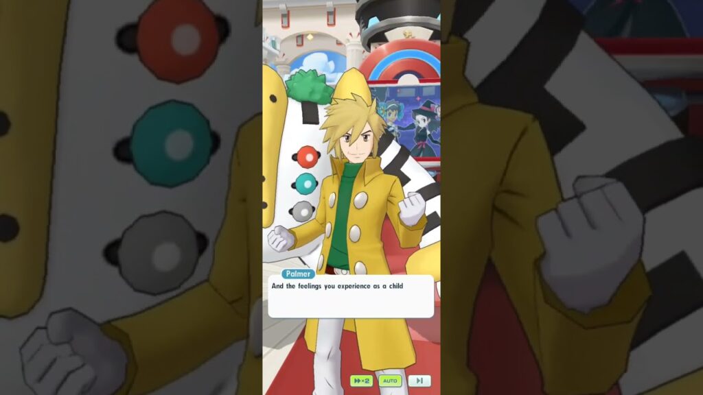 Pokemon Masters EX - Getting Advice From Palmer In The Lobby! #lobbytalk