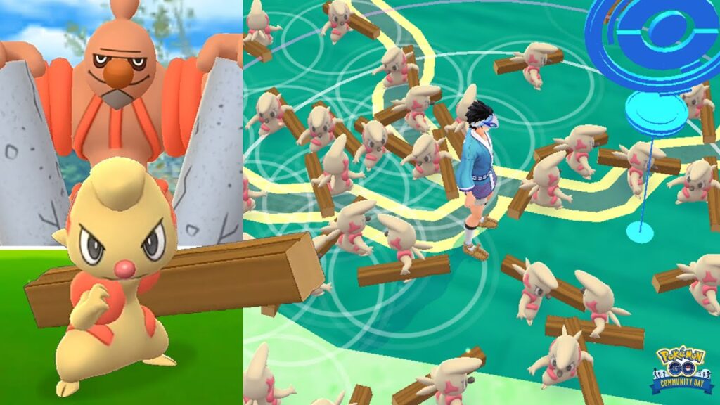 Timburr community day in Pokemon GO! Conkeldurr learn Brutal Swing