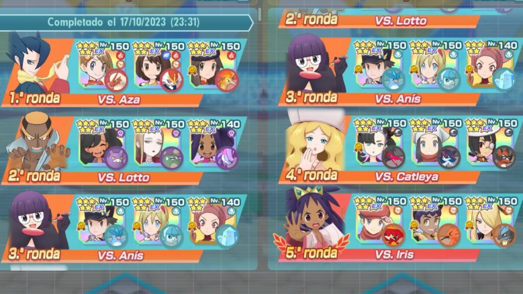 E4 Teselia 20.000pts Presync Monotype (Destruyendo Pokemon) -Pokemon Masters EX-