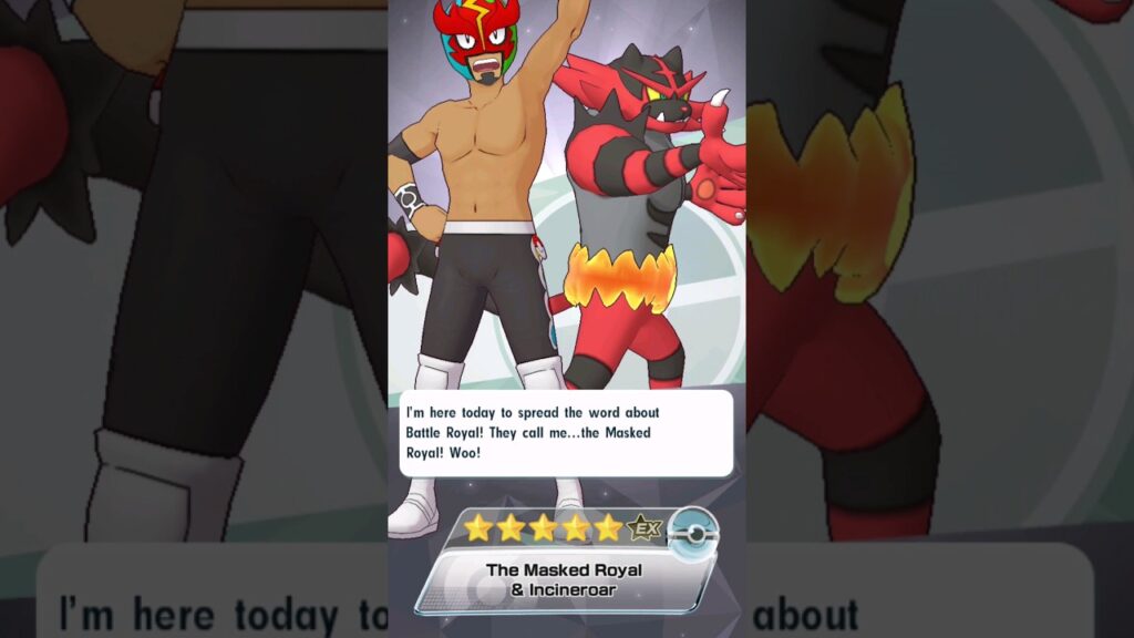 5* The Masked Royal Incineroar 1/5! Pokemon Masters EX Gacha scout