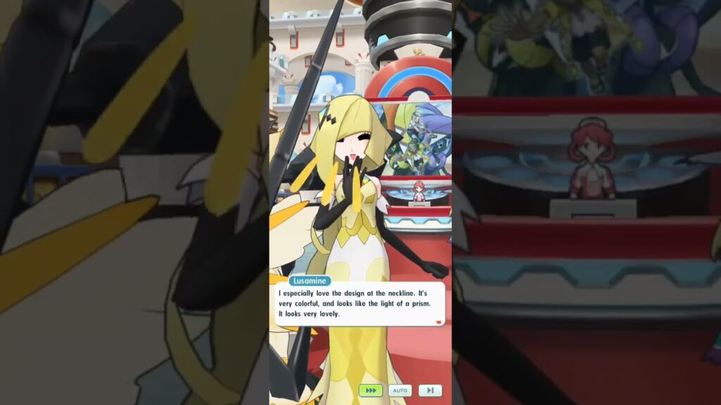 Pokemon Masters EX - Lusamine Talking About How Important She Thinks She Is! | Lobby Talk!