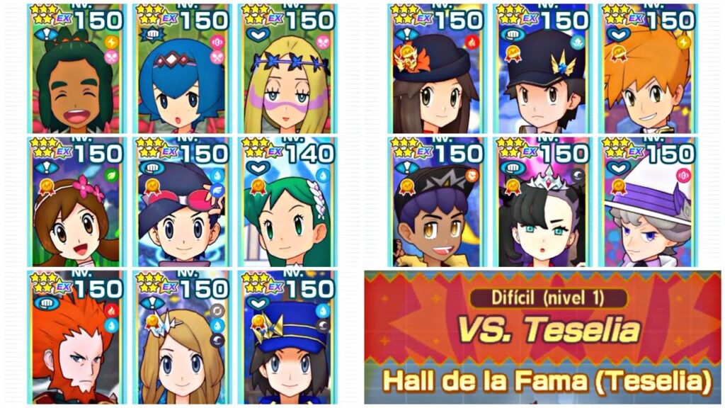 E4 Teselia con Trios Regionales! 20.000pts Offtype!! -Pokemon Masters EX-