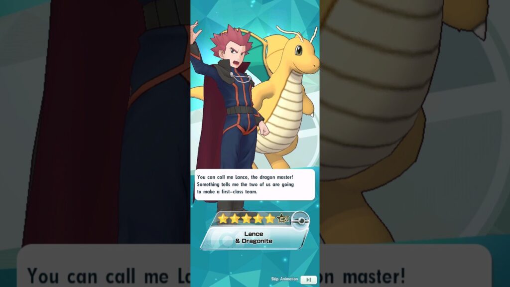 5* Lance Dragonite 1/5! Pokemon Masters EX Triple Feature Pokefair scout
