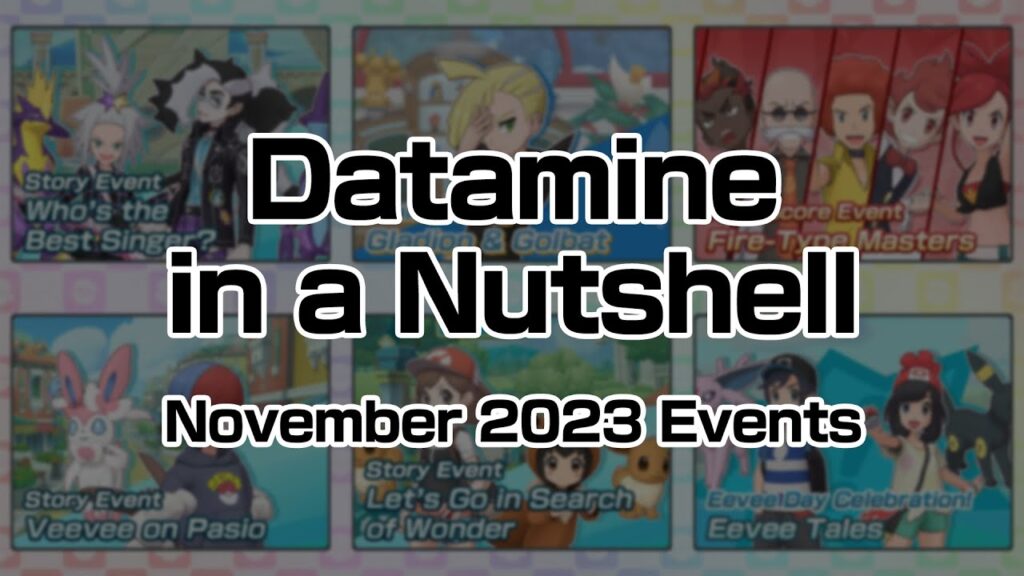[Pokemon Masters EX] DATAMINE IN A NUTSHELL (November 2023 Events)