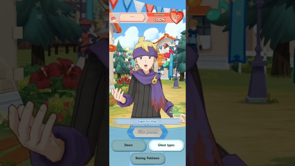 Pokemon Masters Ex: interacting with Morty