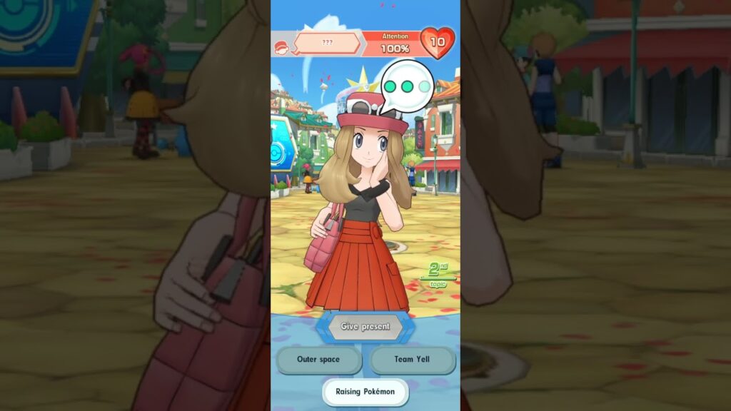 Pokemon Masters Ex: interacting with Serena