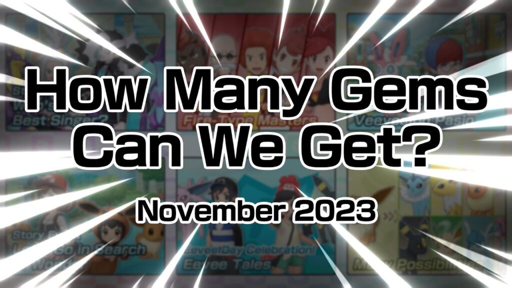 [Pokemon Masters EX] HOW MANY GEMS CAN WE GET? (November 2023)