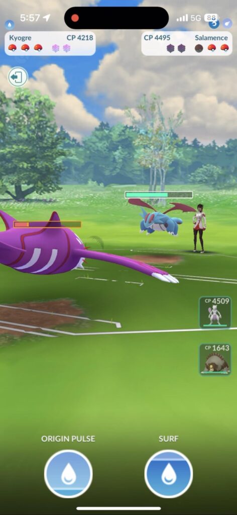 Origin Pulse Replaced During Trainer Battles?