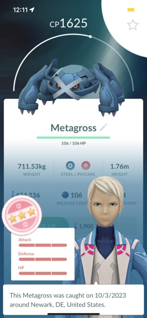 100% IV metagross