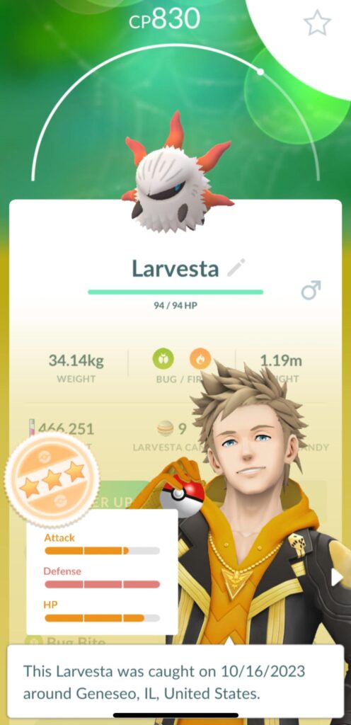 Look at what I got today for the first time in my career of Pokémon go