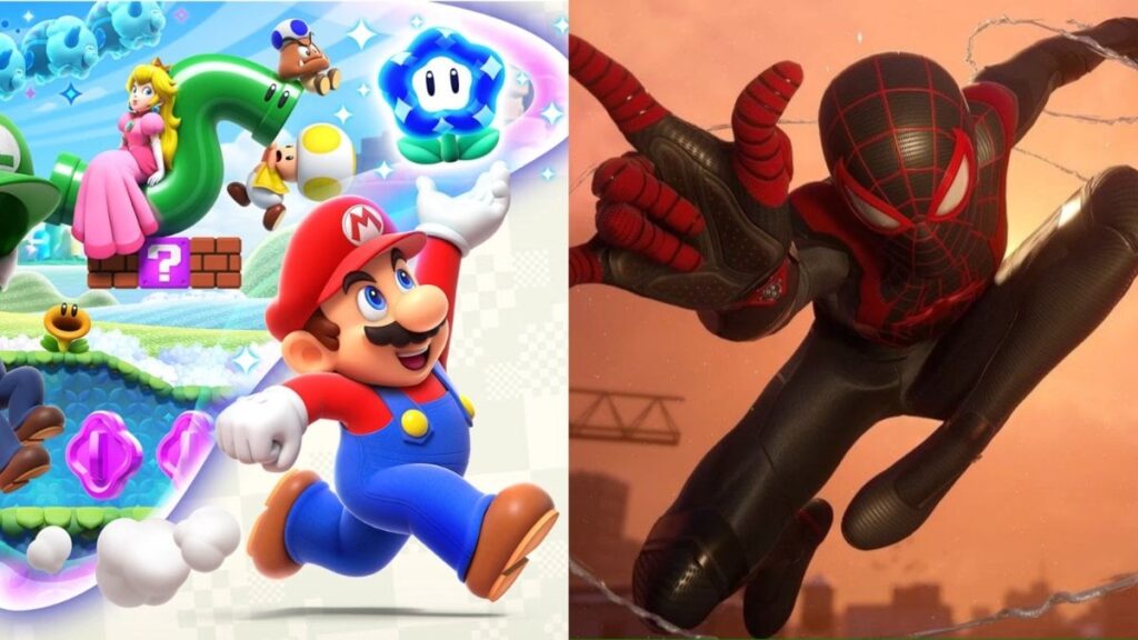 Super Mario Bros. Wonder Tops UK Boxed Charts, Pushes Marvel's Spider-Man 2 to Second Place