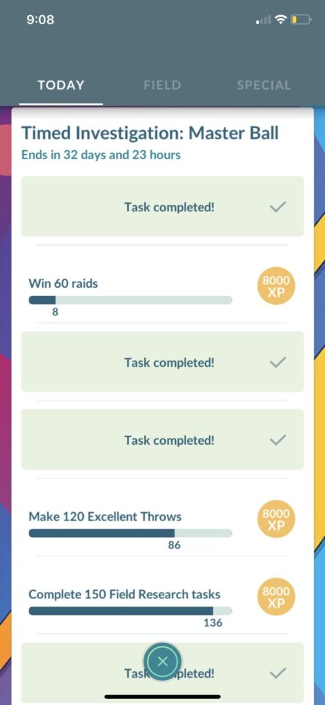 anyone else not gonna be able to finish the master ball research because of the raids?