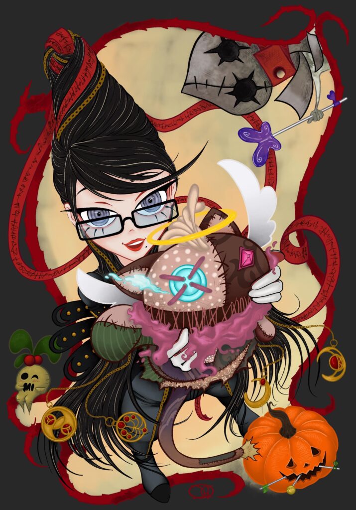 Bayonetta Origins Halloween Fanart (by me)