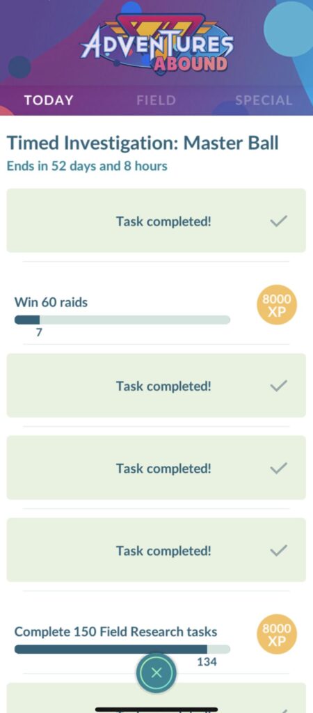The one thing that’s stopping me from getting the master ball… don’t have friends locally to play with let alone meet in public everyday to do raids together. Kinda sucks.