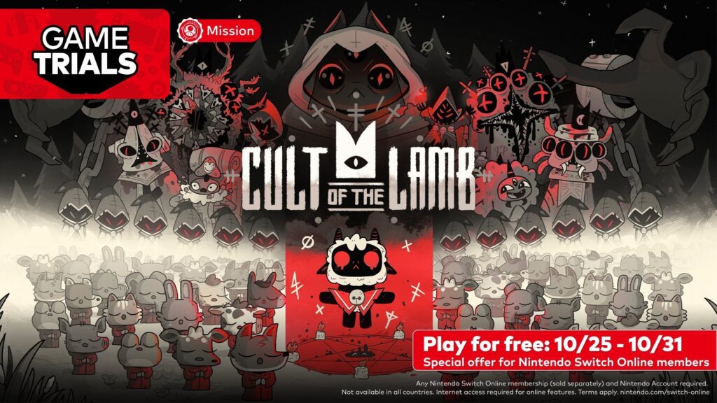 New NSO GameTrial: Cult of the Lamb Free To Play Full Game (10/25 through 10/31)