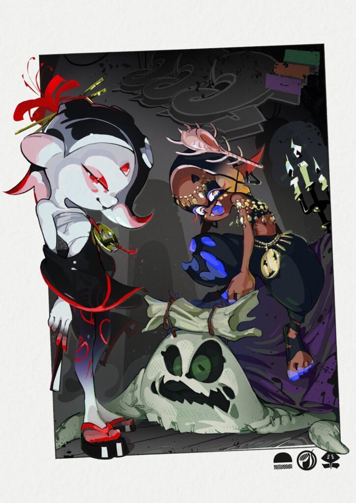 Splatoon 3 - New Art Featuring Halloween Splatfest