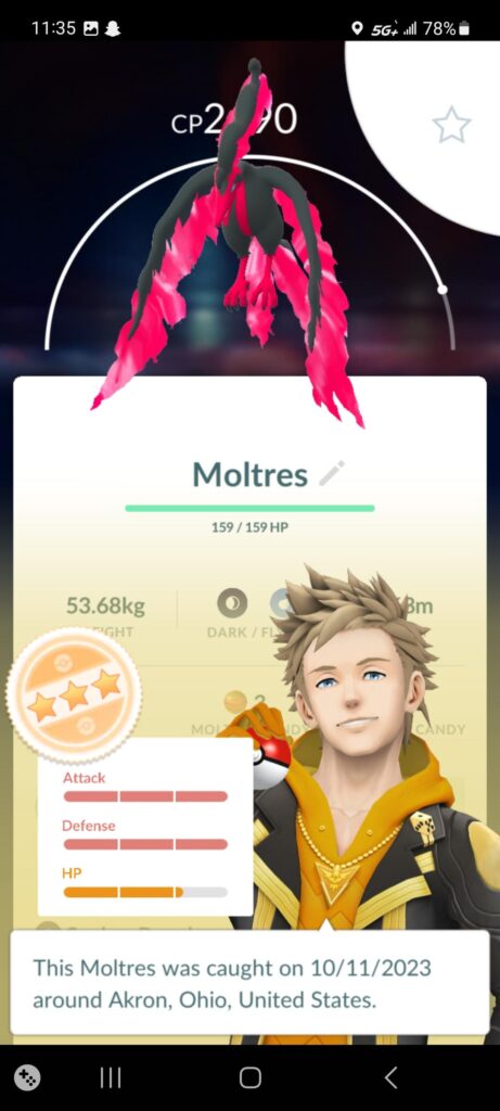 I finally caught my last bird to complete the three and with my surprise it's actually a decent one
