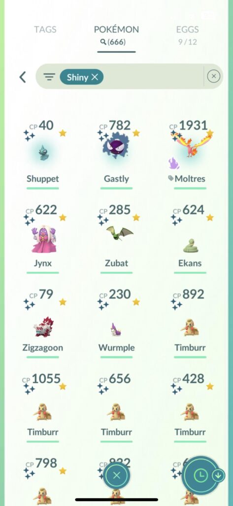 666 shinies! 15 characters for the title