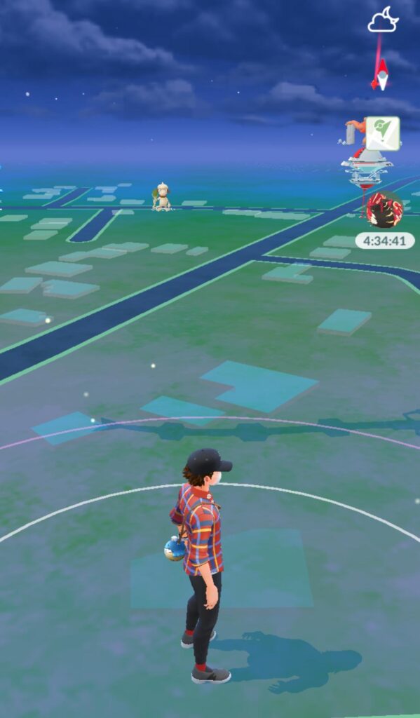 He’s just standing there…..menacingly!