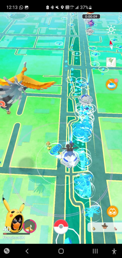 Insane pokestop agglomeration in santiago.