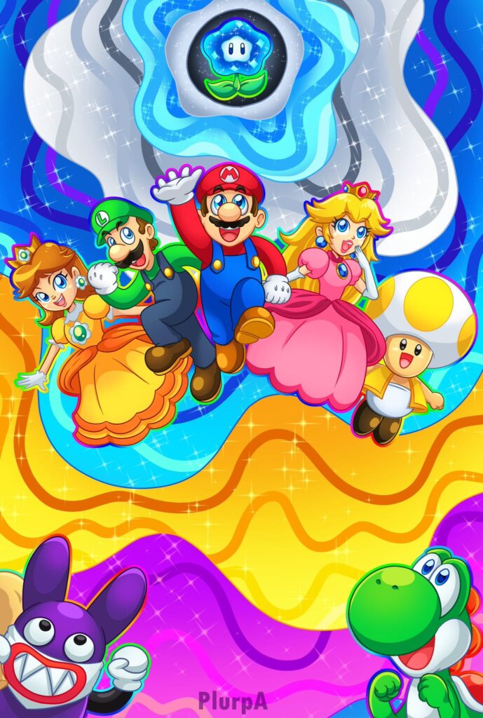 I'm loving SMBW so much that i had to make some art of it!