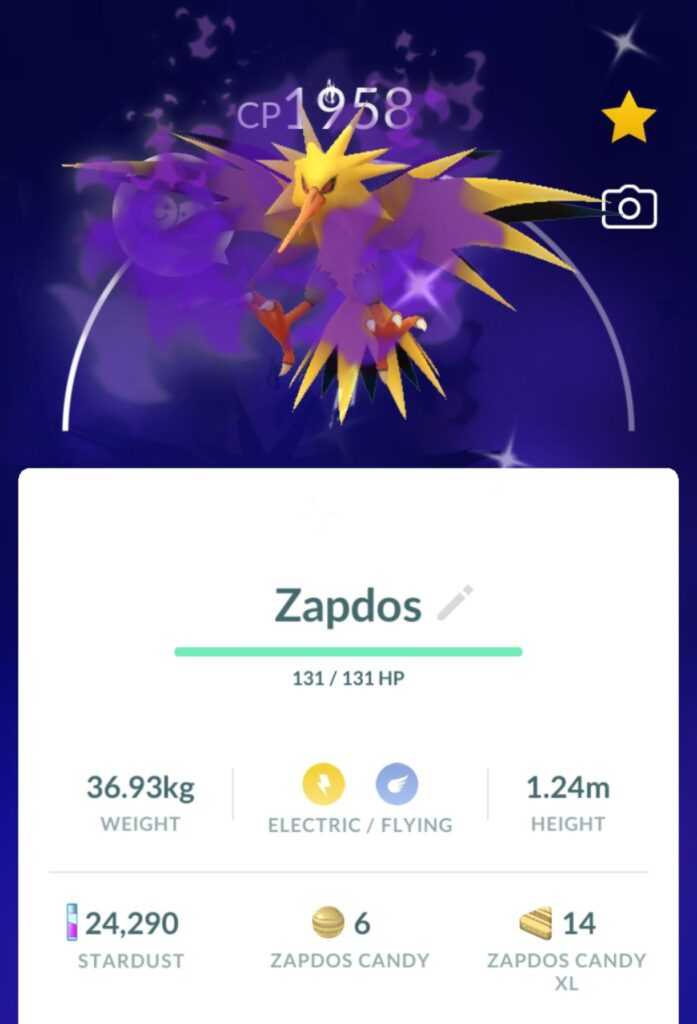 Trash stats but I got a shiny dark zapdos