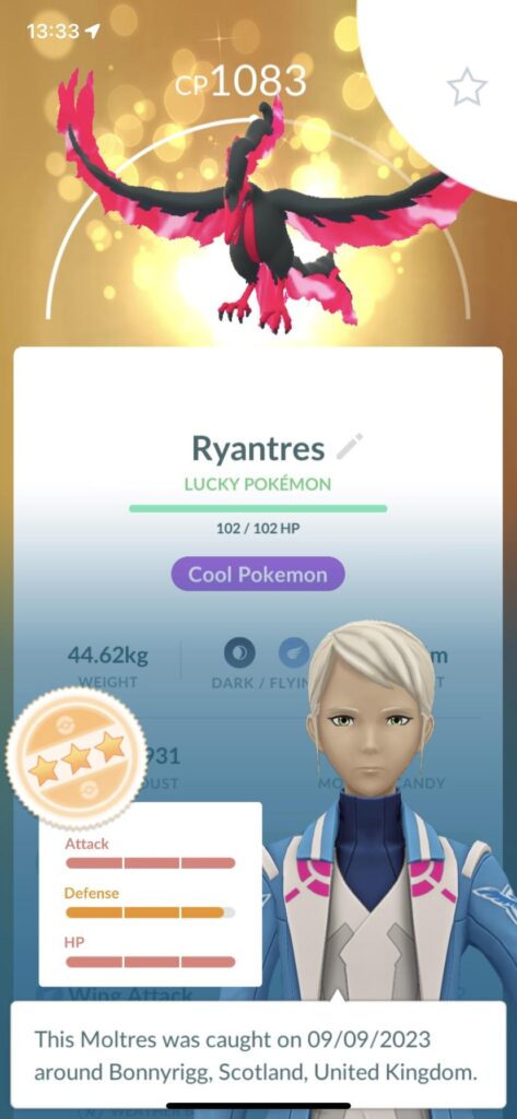 Just got lucky friends with my boyfriends so we traded our galarian Articuno and Moltres and it came out so good!!